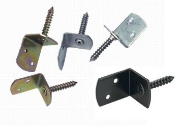 Bevestigingsbeugel L-beslag verzink rvs zwart gepoedercoat